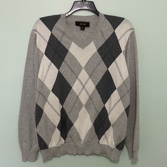 Tasso Elba Argyle design sweater size XL - Picture 1 of 5